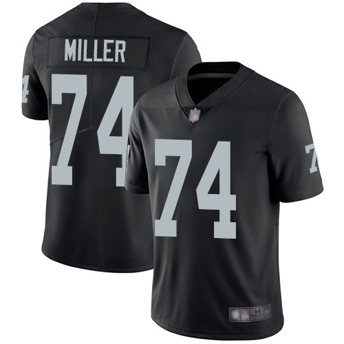 Las Vegas Raiders #74 Kolton Miller Black Team Color Youth Stitched Vapor Untouchable Limited Jersey Youth