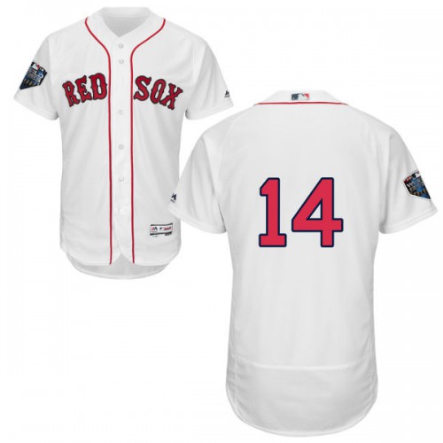 Boston Red Sox #14 Jim Rice White Flexbase Authentic Collection 2018 World Series Stitched Jersey Men's