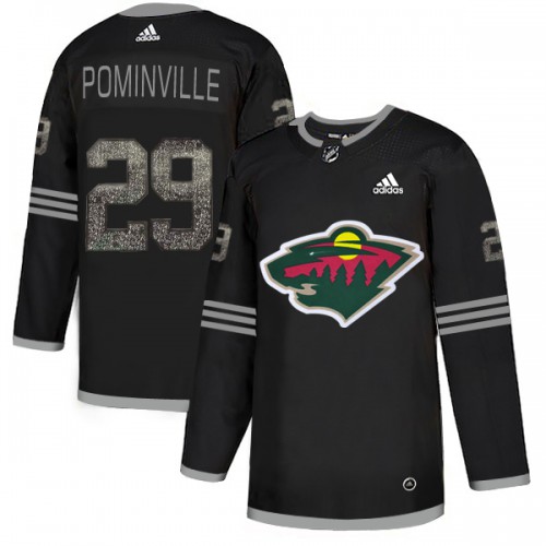 Adidas Minnesota Wild #29 Jason Pominville Black Authentic Classic Stitched Jersey Men's