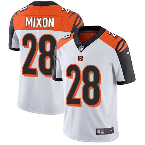 Bengals #28 Joe Mixon White Men's Stitched Vapor Untouchable Limited Jersey
