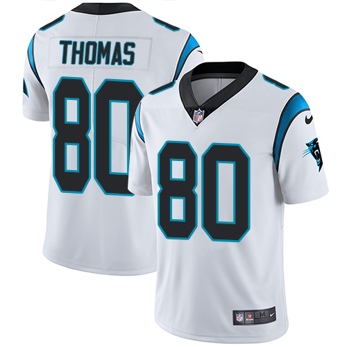 Carolina Panthers #80 Ian Thomas White Men's Stitched Vapor Untouchable Limited Jersey Men's