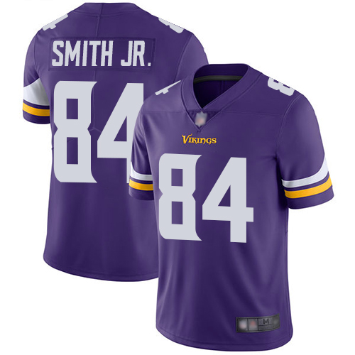 Minnesota Vikings #84 Irv Smith Jr. Purple Team Color Youth Stitched Vapor Untouchable Limited Jersey Youth