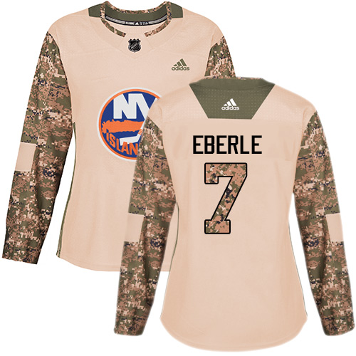 Adidas New York Islanders #7 Jordan Eberle Camo Authentic 2017 Veterans Day Women's Stitched Jersey Womens