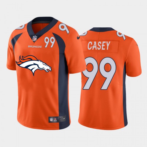 Denver Denver Broncos #99 Jurrell Casey Orange Men's Big Team Logo Player Vapor Limited Jersey Men's