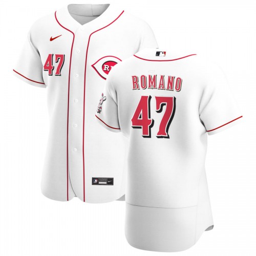 Cincinnati Cincinnati Reds #47 Sal Romano Men's White Home 2020 Authentic Player Jersey Men's