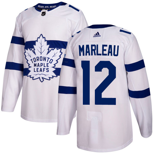 Adidas Maple Toronto Maple Leafs #12 Patrick Marleau White Authentic 2018 Stadium Series Stitched Jersey Men's
