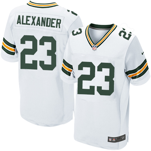 Packers #23 Jaire Alexander White Men's Stitched Elite Jersey