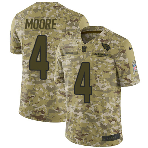 Cardinals #4 Rondale Moore Camo Men's Stitched Limited 2018 Salute To Service Jersey