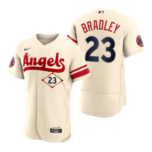 Los Angeles Los Angeles Angels #23 Archie Bradley Cream Men's Authentic 2022 City Connect Jersey Men's