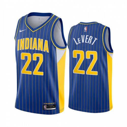 Indiana Pacers #22 Caris LeVert Blue Youth Swingman 2020-21 City Edition Jersey Youth