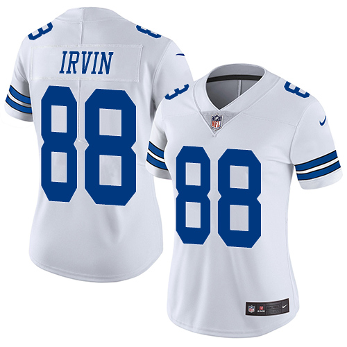Cowboys #88 Michael Irvin White Women's Stitched Vapor Untouchable Limited Jersey