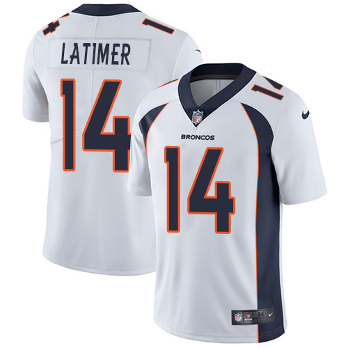 Denver Broncos #14 Cody Latimer White Men's Stitched Vapor Untouchable Limited Jersey Men's
