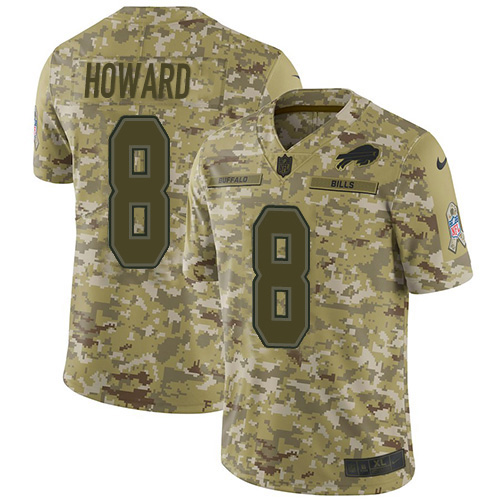 Buffalo Buffalo Bills #8 O. J. Howard Camo Youth Stitched Limited 2018 Salute To Service Jersey Youth