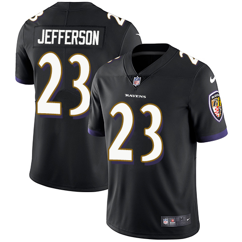 Baltimore Ravens #23 Tony Jefferson Black Alternate Men's Stitched Vapor Untouchable Limited Jersey Men's