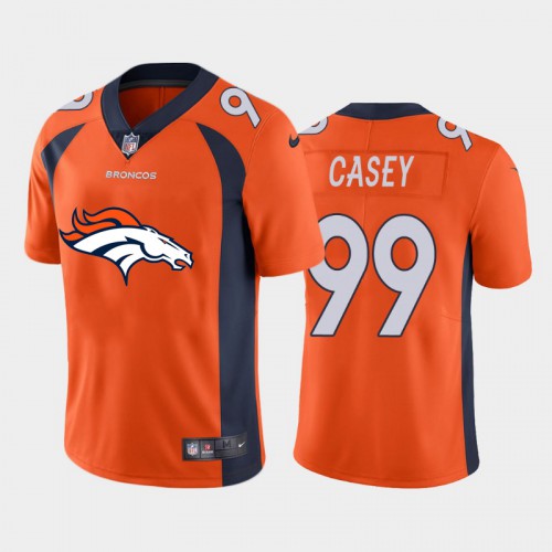 Denver Denver Broncos #99 Jurrell Casey Orange Men's Big Team Logo Vapor Limited Jersey Men's