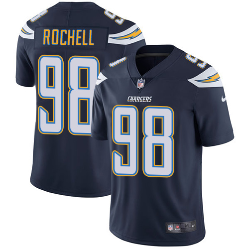 Los Angeles Chargers #98 Isaac Rochell Navy Blue Team Color Men's Stitched Vapor Untouchable Limited Jersey Men's
