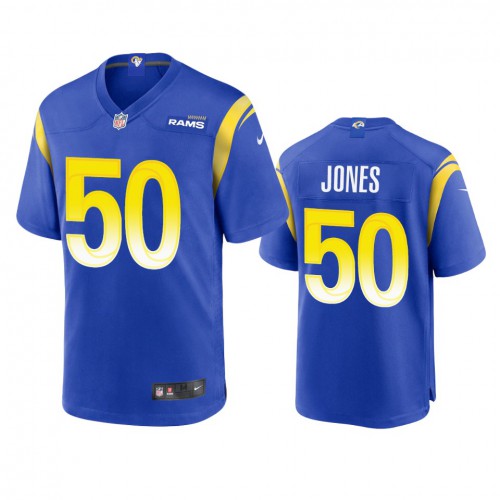 Los Angeles Los Angeles Rams #50 Ernest Jones Men's Game Jersey - Royal Men's