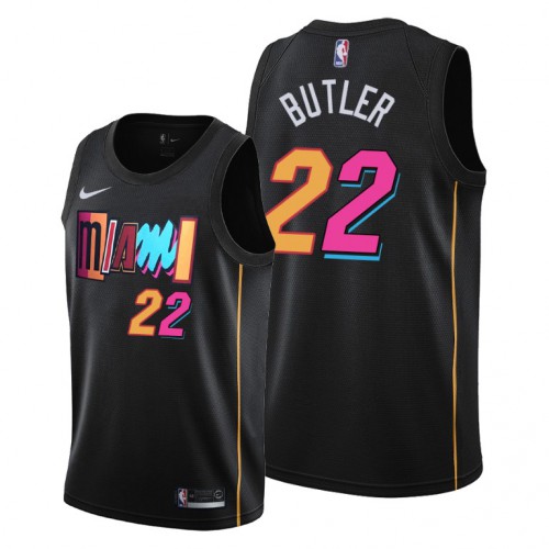 Miami Miami Heat #22 Jimmy Butler Youth 2021-22 City Edition Black Jersey Youth