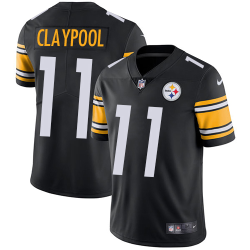 Pittsburgh Steelers #11 Chase Claypool Black Team Color Youth Stitched Vapor Untouchable Limited Jersey Youth