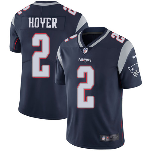 New England Patriots #2 Brian Hoyer Navy Blue Team Color Youth Stitched Vapor Untouchable Limited Jersey Youth