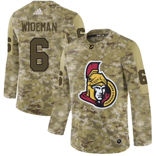 Adidas Ottawa Senators #6 Chris Wideman Camo Authentic Stitched Jersey Men's
