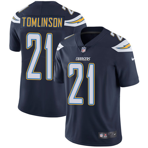 Chargers #21 LaDainian Tomlinson Navy Blue Team Color Youth Stitched Vapor Untouchable Limited Jersey