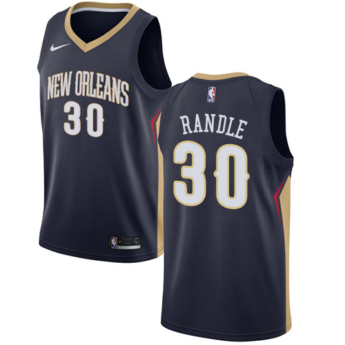 New Orleans Pelicans #30 Julius Randle Navy Womens Swingman Icon Edition Jersey Womens