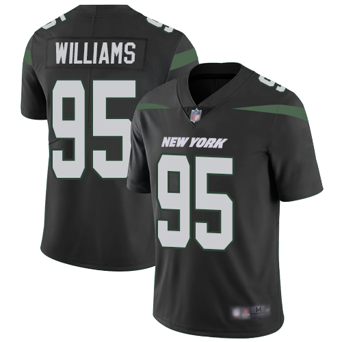 New York Jets #95 Quinnen Williams Black Alternate Youth Stitched Vapor Untouchable Limited Jersey Youth