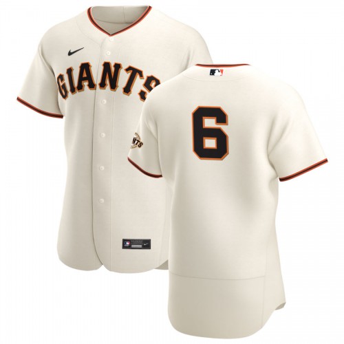 San Francisco San Francisco Giants #6 Steven Duggar Men's Cream Home 2020 Authentic Player Jersey Men's