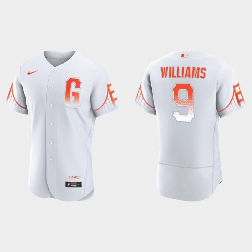 San Francisco San Francisco Giants #9 Matt Williams Men's 2021 City Connect Authentic White Jersey Men's