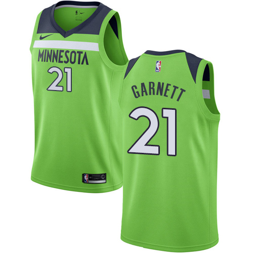 Minnesota Timberwolves #21 Kevin Garnett Green Youth Swingman Statement Edition Jersey Youth