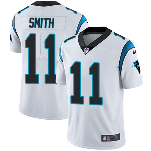 Carolina Panthers #11 Torrey Smith White Men's Stitched Vapor Untouchable Limited Jersey Men's