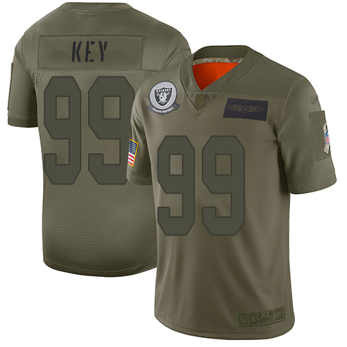 Las Vegas Raiders #99 Arden Key Camo Men's Stitched Limited 2019 Salute To Service Jersey Men's