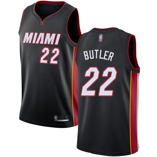 Miami Heat #22 Jimmy Butler Black Youth Swingman Icon Edition Jersey Youth