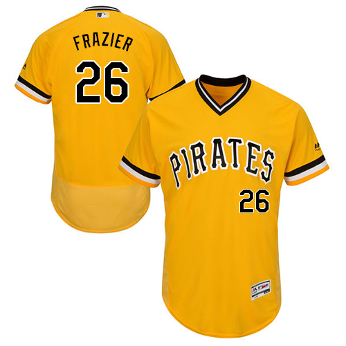 Pittsburgh Pirates #26 Adam Frazier Gold Flexbase Authentic Collection Stitched Jersey Men's