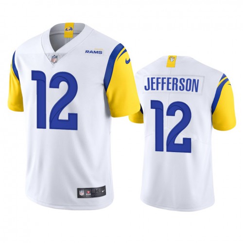 Los Angeles Los Angeles Rams #12 Van Jefferson Men's Alternate Vapor Limited Jersey - White Men's
