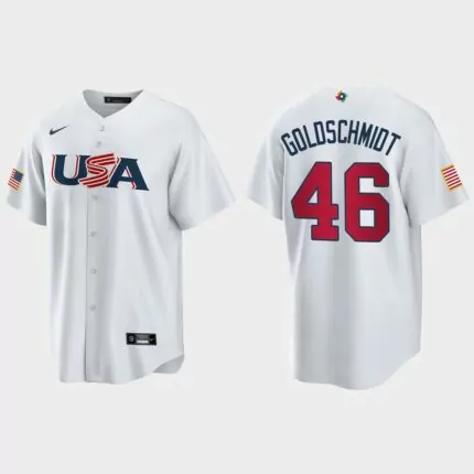 Paul Goldschmidt St. Louis Cardinals 2023 World Baseball Classic USA Replica Jersey – White