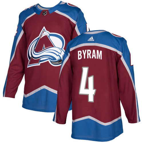 Adidas Colorado Avalanche #4 Bowen Byram Burgundy Youth Home Authentic Stitched Jersey Youth