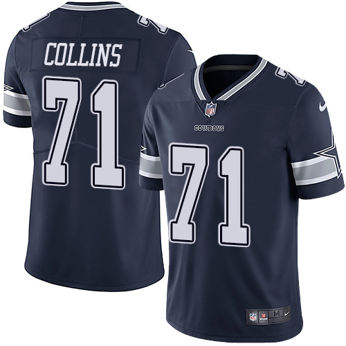Dallas Cowboys #71 La'el Collins Navy Blue Team Color Men's Stitched Vapor Untouchable Limited Jersey Men's