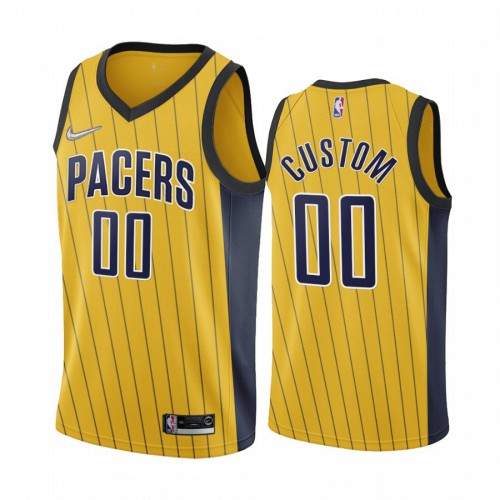 Indiana Pacers Personalized Gold Swingman 2020-21 Earned Edition Jersey