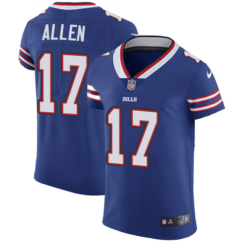 Bills #17 Josh Allen Royal Blue Team Color Men's Stitched Vapor Untouchable Elite Jersey