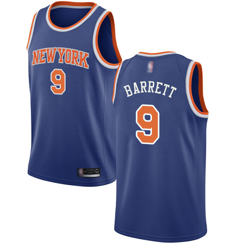 New York Knicks #9 R.J. Barrett Blue Youth Swingman Icon Edition Jersey Youth