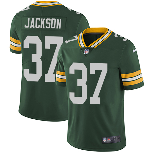 Green Bay Packers #37 Josh Jackson Green Team Color Youth Stitched Vapor Untouchable Limited Jersey Youth