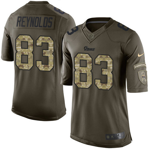 Los Angeles Rams #83 Josh Reynolds Olive/Camo Men's Stitched Limited 2017 Salute To Service Jersey Men's