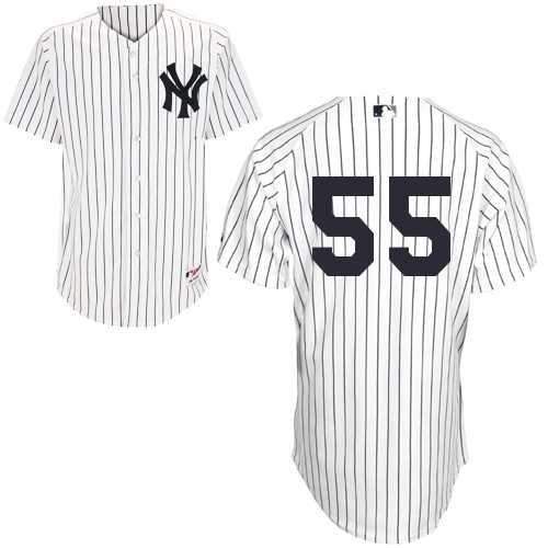 New York Yankees #55 Russell Martin White Stitched Jersey Men's
