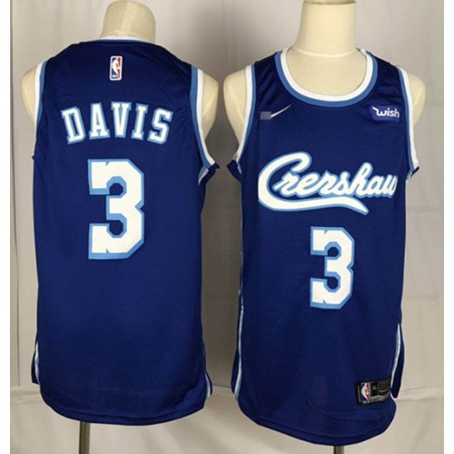 Los Angeles Lakers #3 Anthony Davis Crenshaw Fashion Limited Jersey Mens