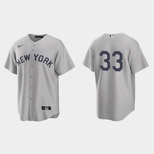 New York New York Yankees #33 Tim Locastro Men's Gray 2021 Field of Dreams Game Jersey Men's