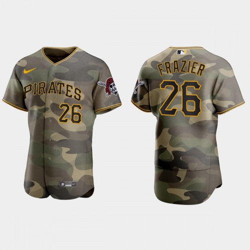 Pittsburgh Pittsburgh Pirates #26 Adam Frazier Men's 2021 Armed Forces Day Authentic Jersey -Camo Men's