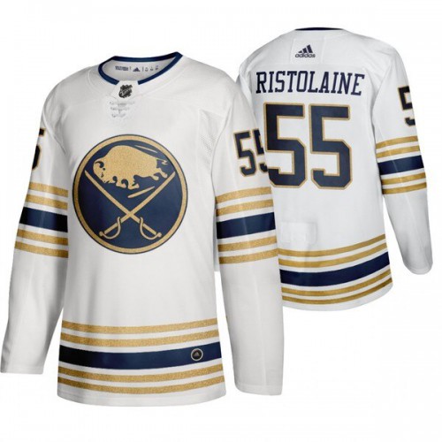 Buffalo Buffalo Sabres #55 Rasmus Ristolainen White 50th Anniversary Third 2019-20 Jersey Men's