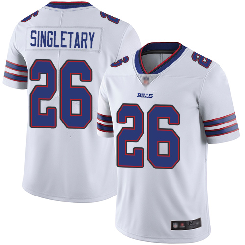 Buffalo Bills #26 Devin Singletary White Men's Stitched Vapor Untouchable Limited Jersey Men's